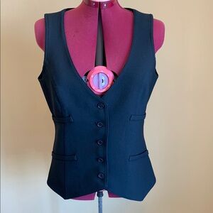Smythe Black Button-Up Vest/Waistcoat